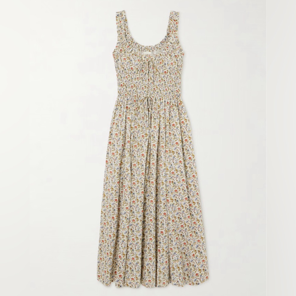 NWT Doen Emmaretta Dress in Jardin Du Chateau M 100% Cotton